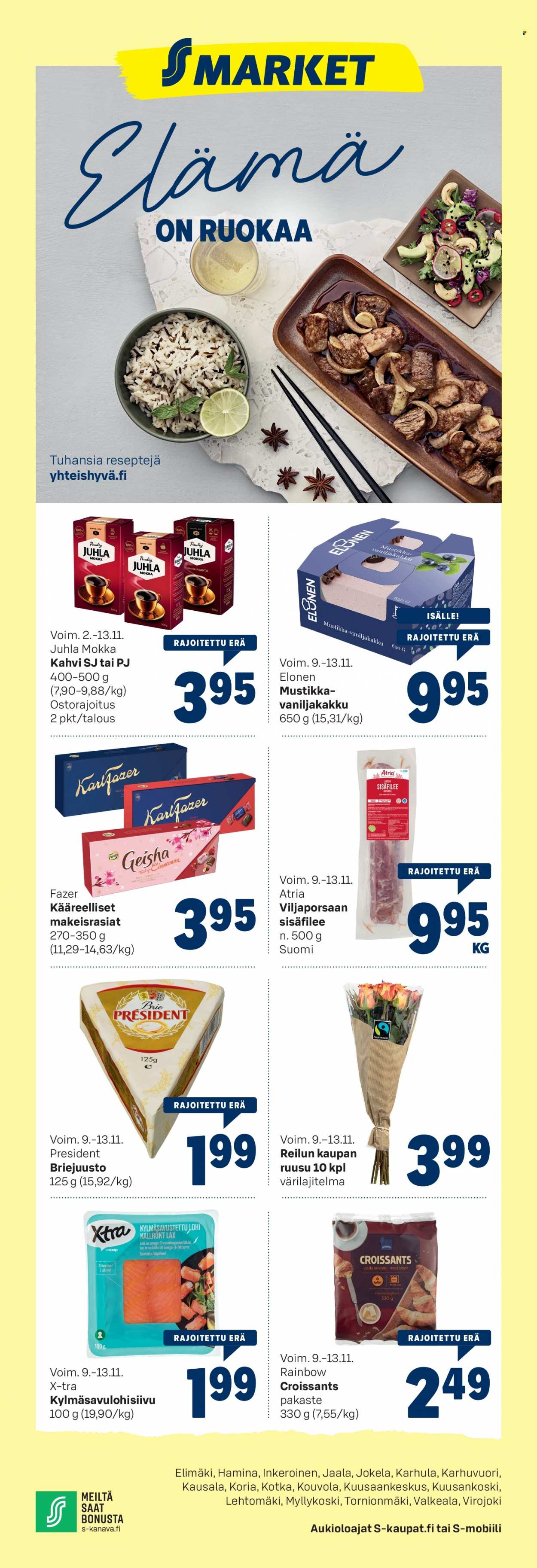 S-market tarjoukset - 09.11.2022 - 13.11.2022. Sivu 1