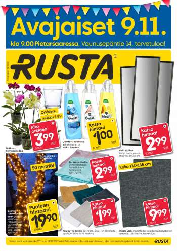 Rusta tarjoukset  - 09.11.2022 - 13.11.2022.