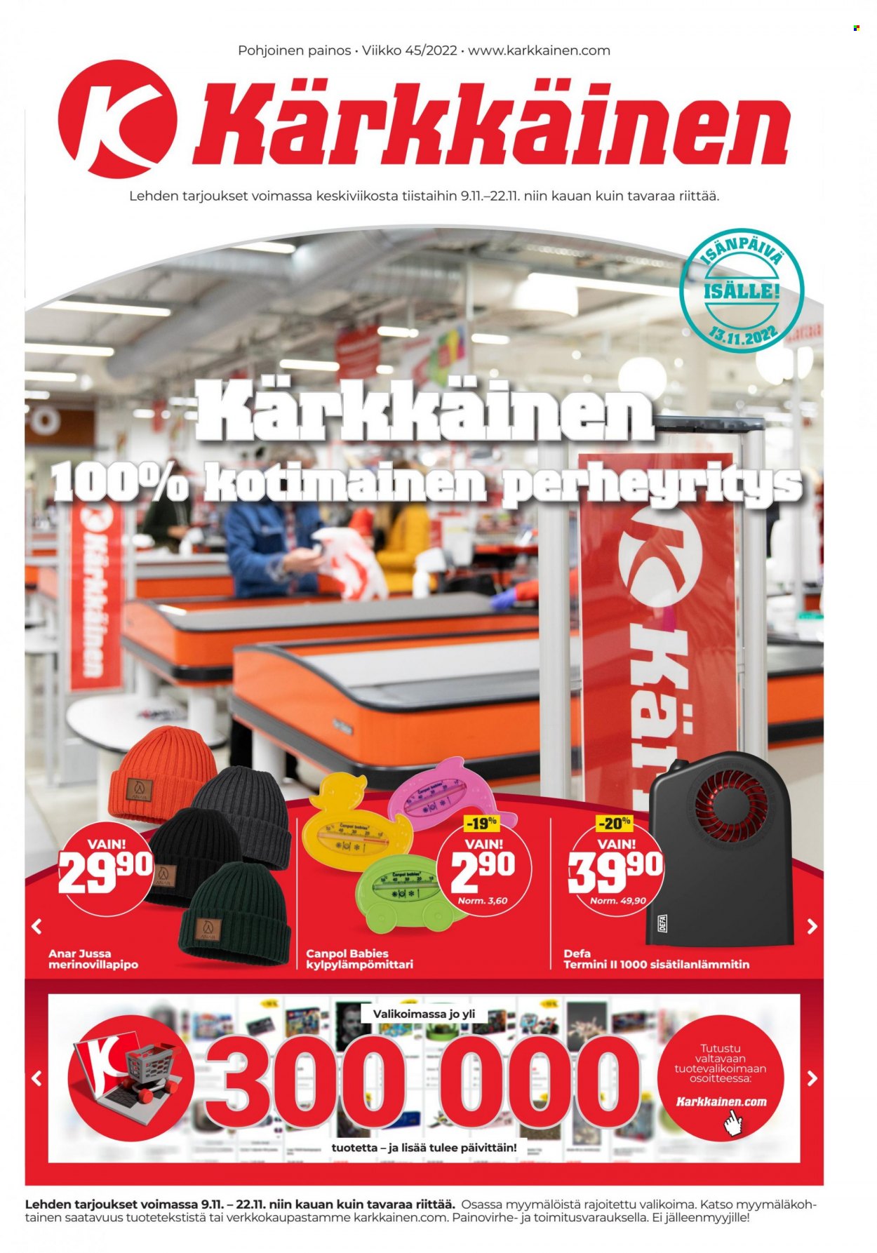 Kärkkäinen tarjoukset - 09.11.2022 - 22.11.2022. Sivu 1