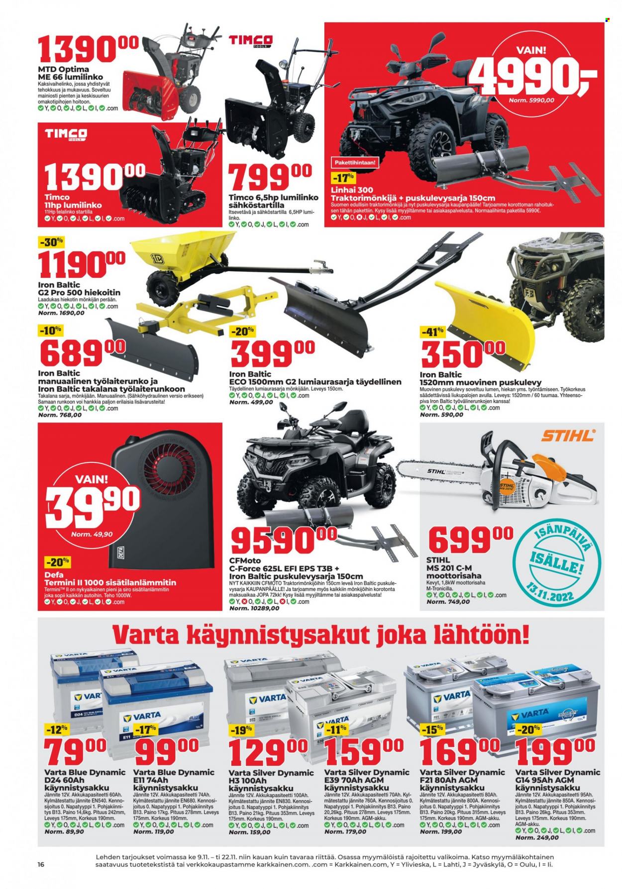 Kärkkäinen tarjoukset - 09.11.2022 - 22.11.2022. Sivu 12