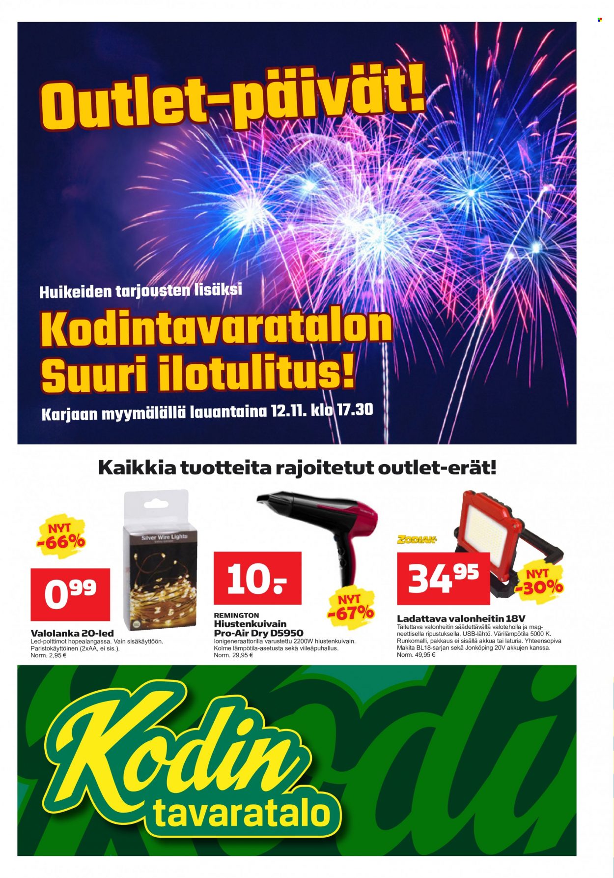 Kodintavaratalo tarjoukset - 07.11.2022 - 16.11.2022. Sivu 1
