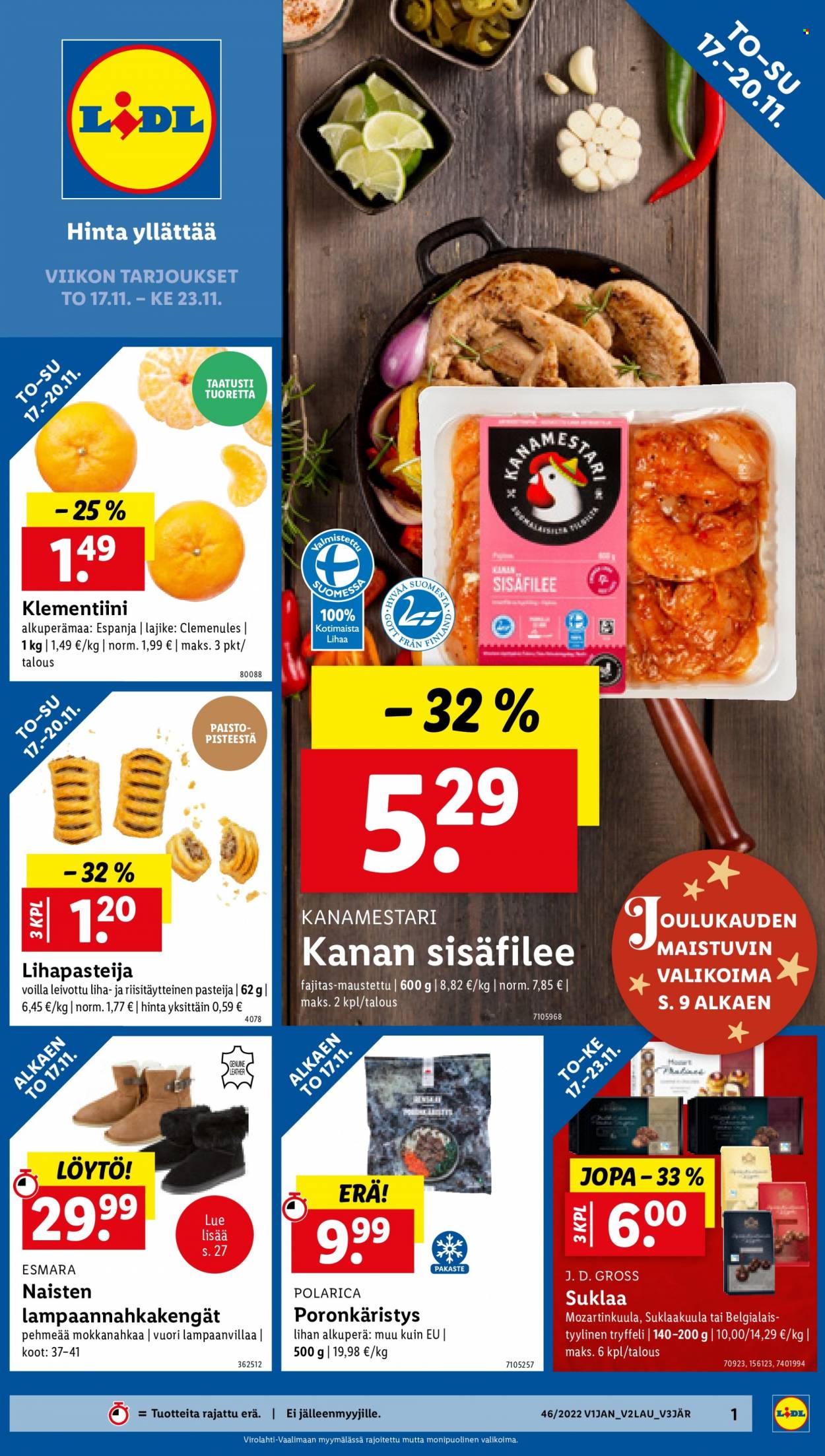 Lidl tarjoukset - 17.11.2022 - 23.11.2022. Sivu 1