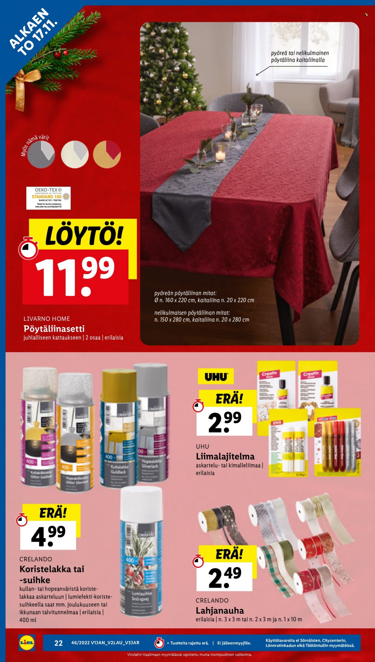 Lidl tarjoukset - 17.11.2022 - 23.11.2022. Sivu 22