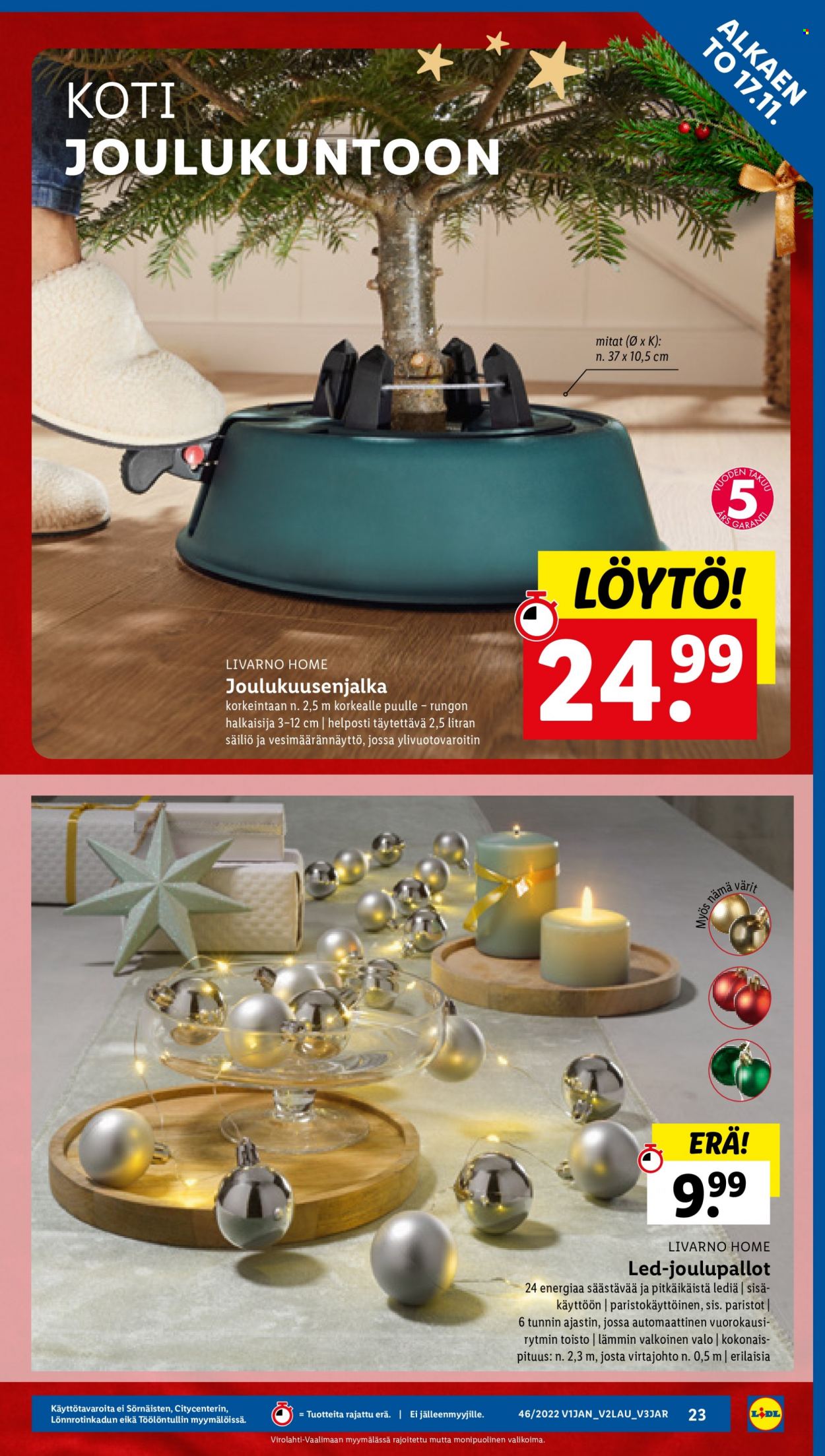 Lidl tarjoukset - 17.11.2022 - 23.11.2022. Sivu 23