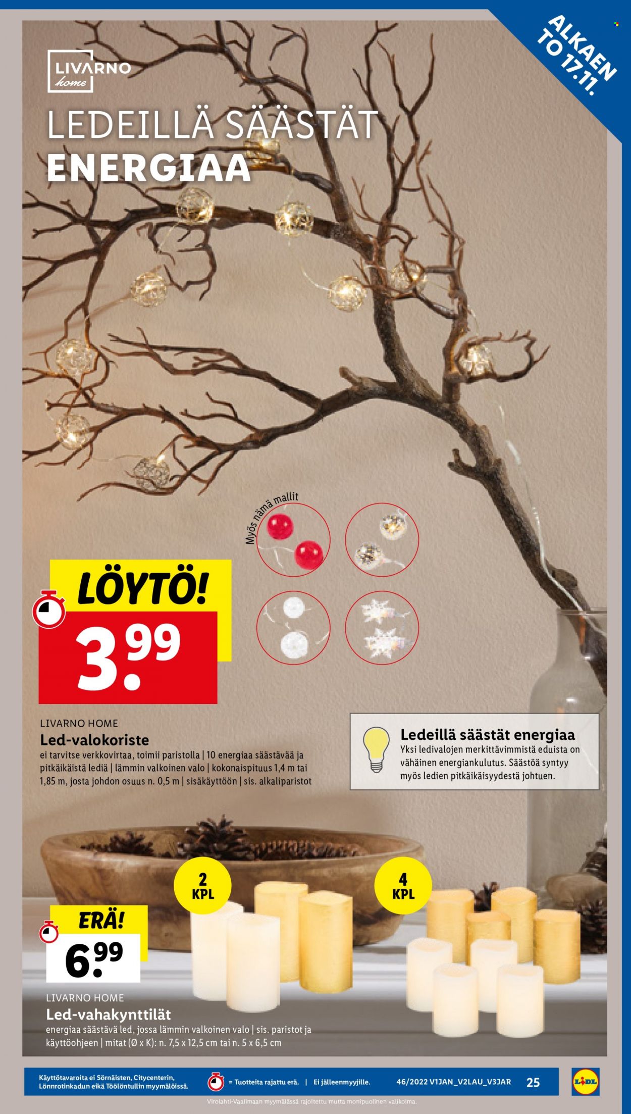 Lidl tarjoukset - 17.11.2022 - 23.11.2022. Sivu 25