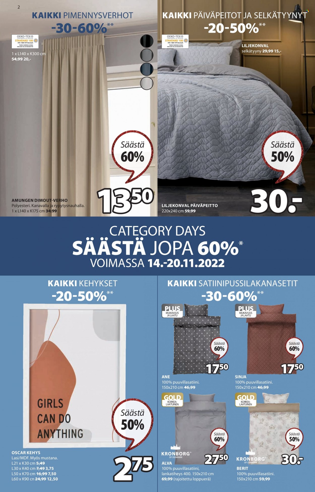 JYSK tarjoukset - 14.11.2022 - 20.11.2022. Sivu 2