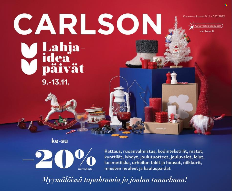 Carlson tarjoukset - 09.11.2022 - 06.12.2022. Sivu 1