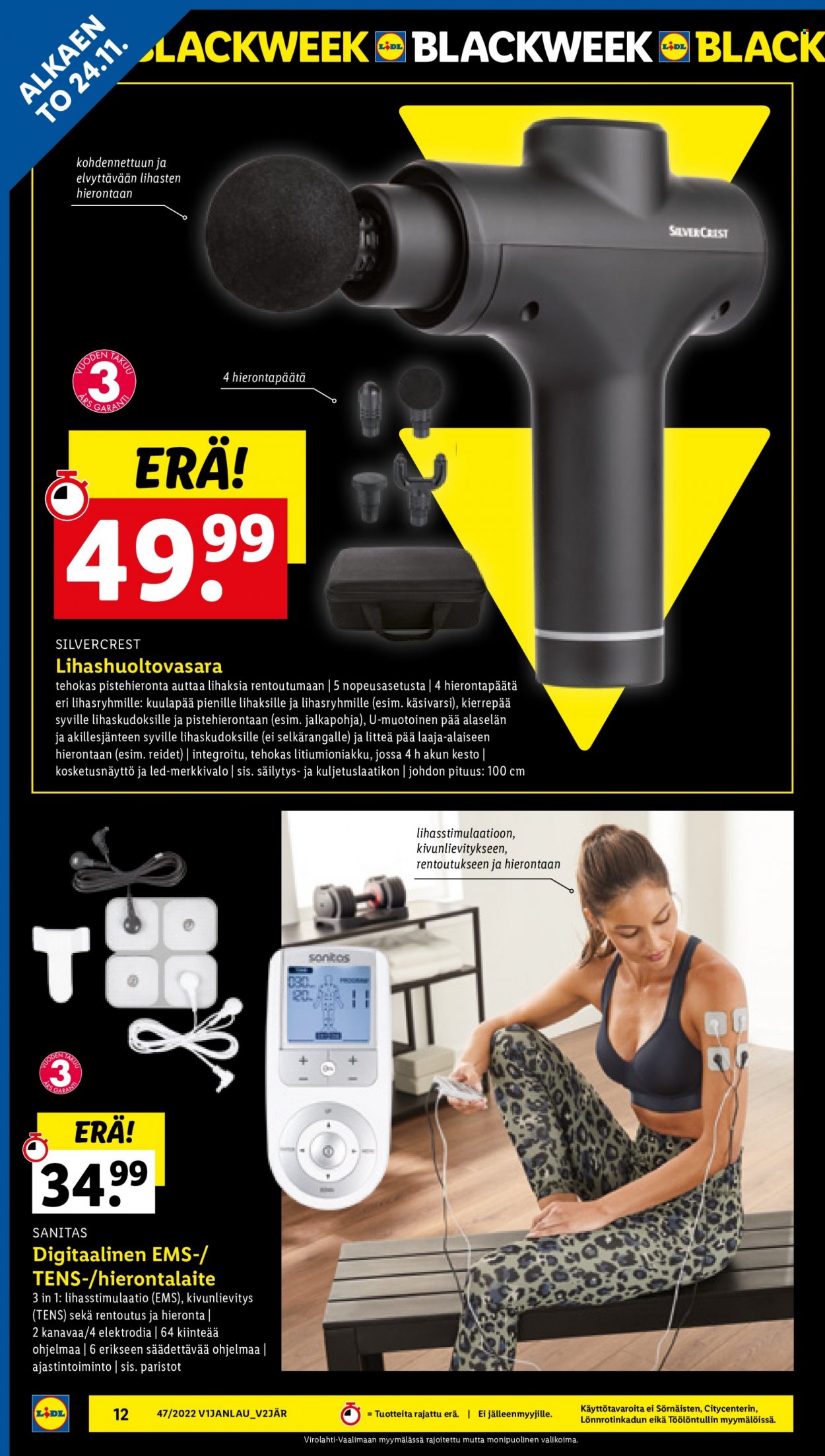 Lidl tarjoukset - 21.11.2022 - 30.11.2022. Sivu 12
