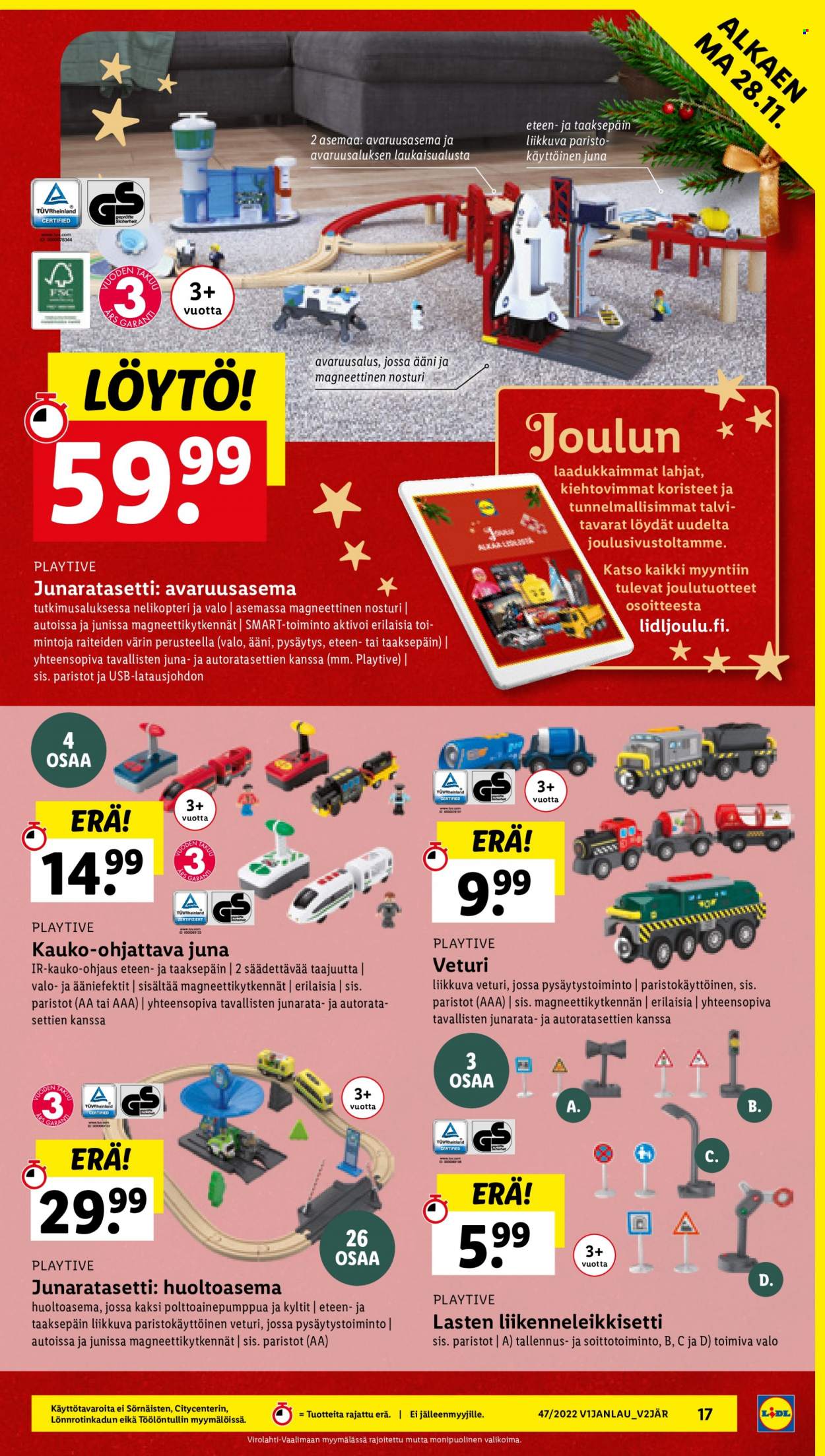 Lidl tarjoukset - 21.11.2022 - 30.11.2022. Sivu 17