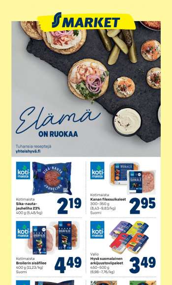 S-market tarjoukset  - 16.11.2022 - 20.11.2022.