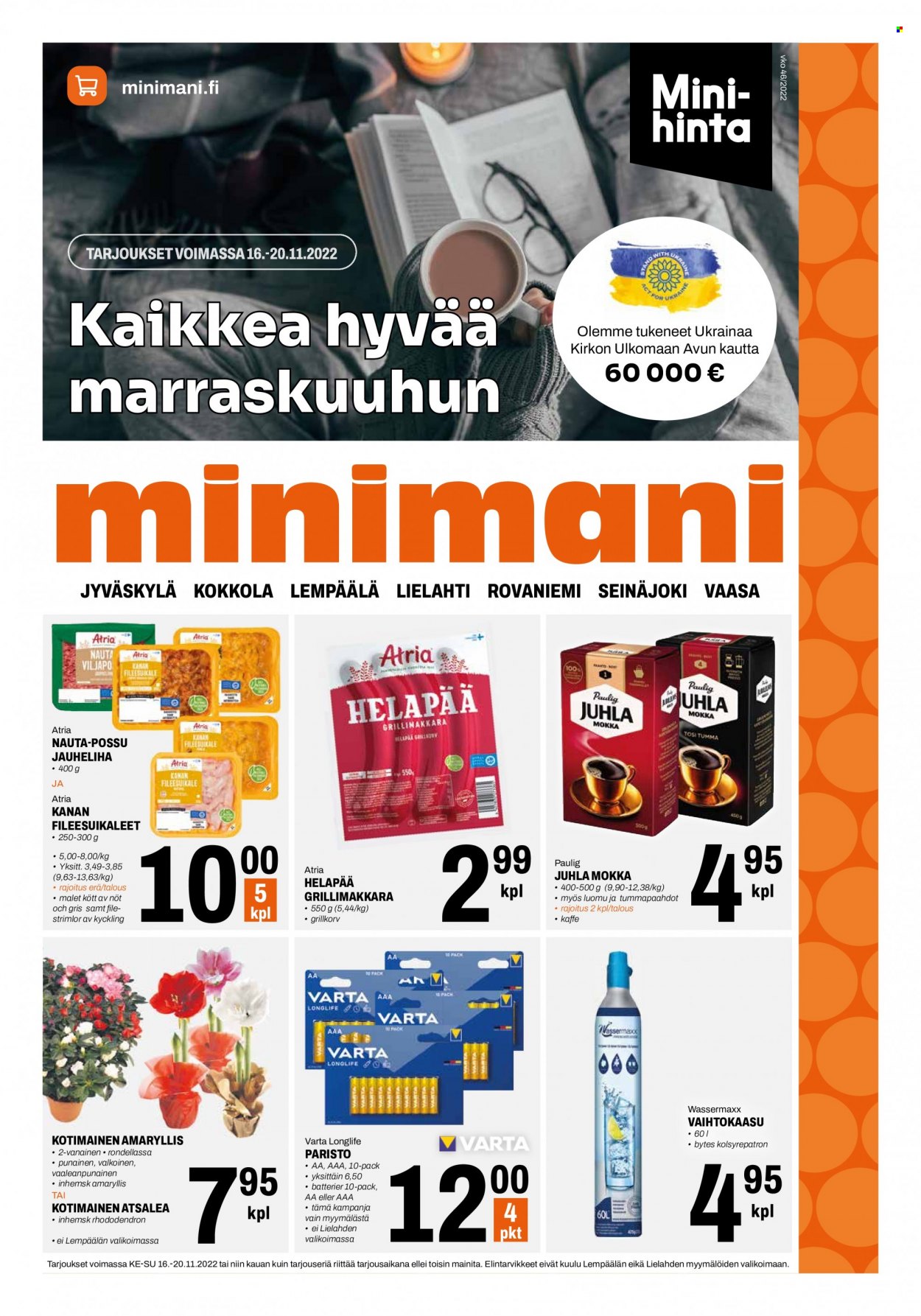 Minimani tarjoukset - 16.11.2022 - 20.11.2022. Sivu 1