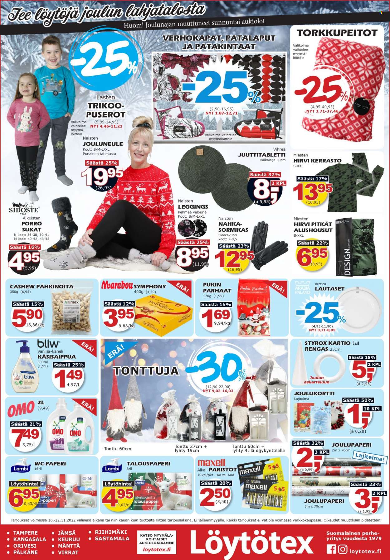 Löytötex tarjoukset - 16.11.2022 - 22.11.2022. Sivu 1