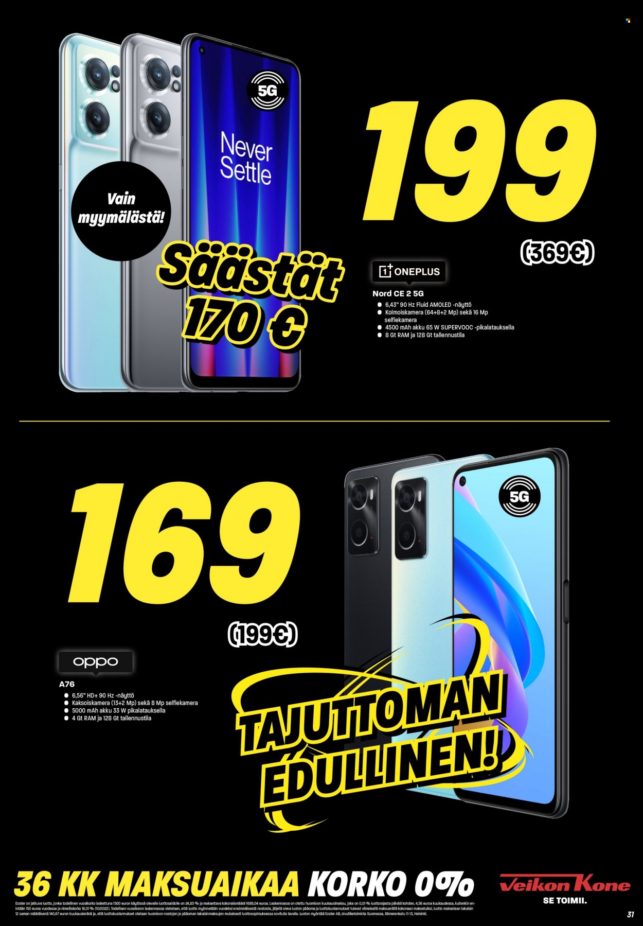 Veikon Kone tarjoukset - 16.11.2022 - 22.11.2022. Sivu 31