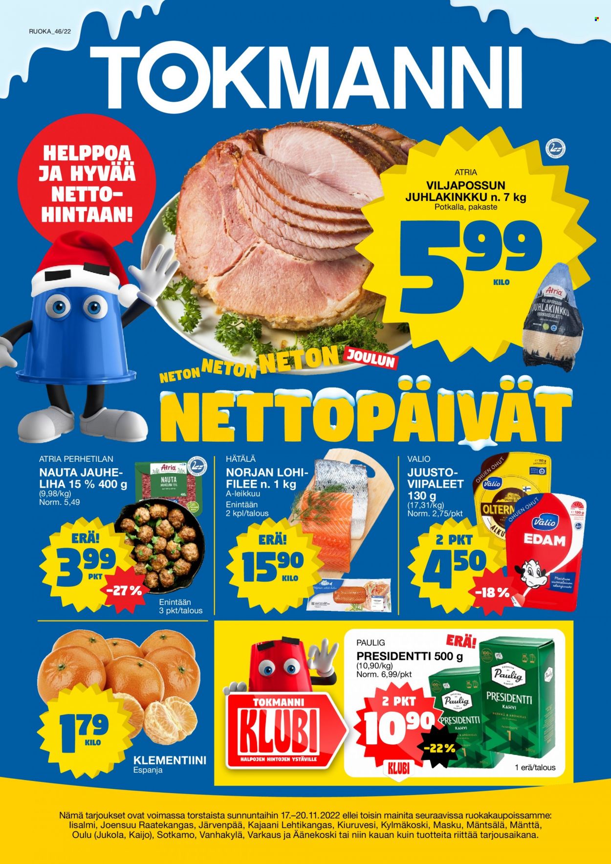 Tokmanni tarjoukset - 17.11.2022 - 20.11.2022. Sivu 1