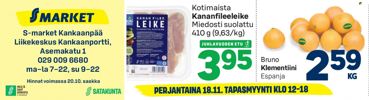 S-market tarjoukset - 17.11.2022 - 20.11.2022. Sivu 1