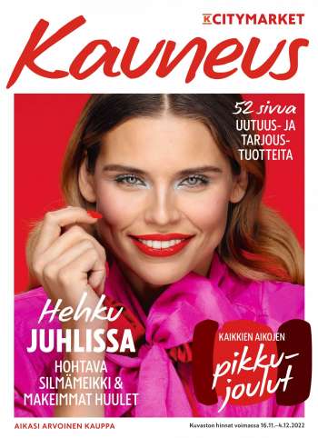 K-citymarket tarjoukset  - 16.11.2022 - 04.12.2022.