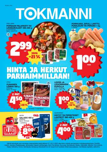 Tokmanni tarjoukset  - 21.11.2022 - 23.11.2022.