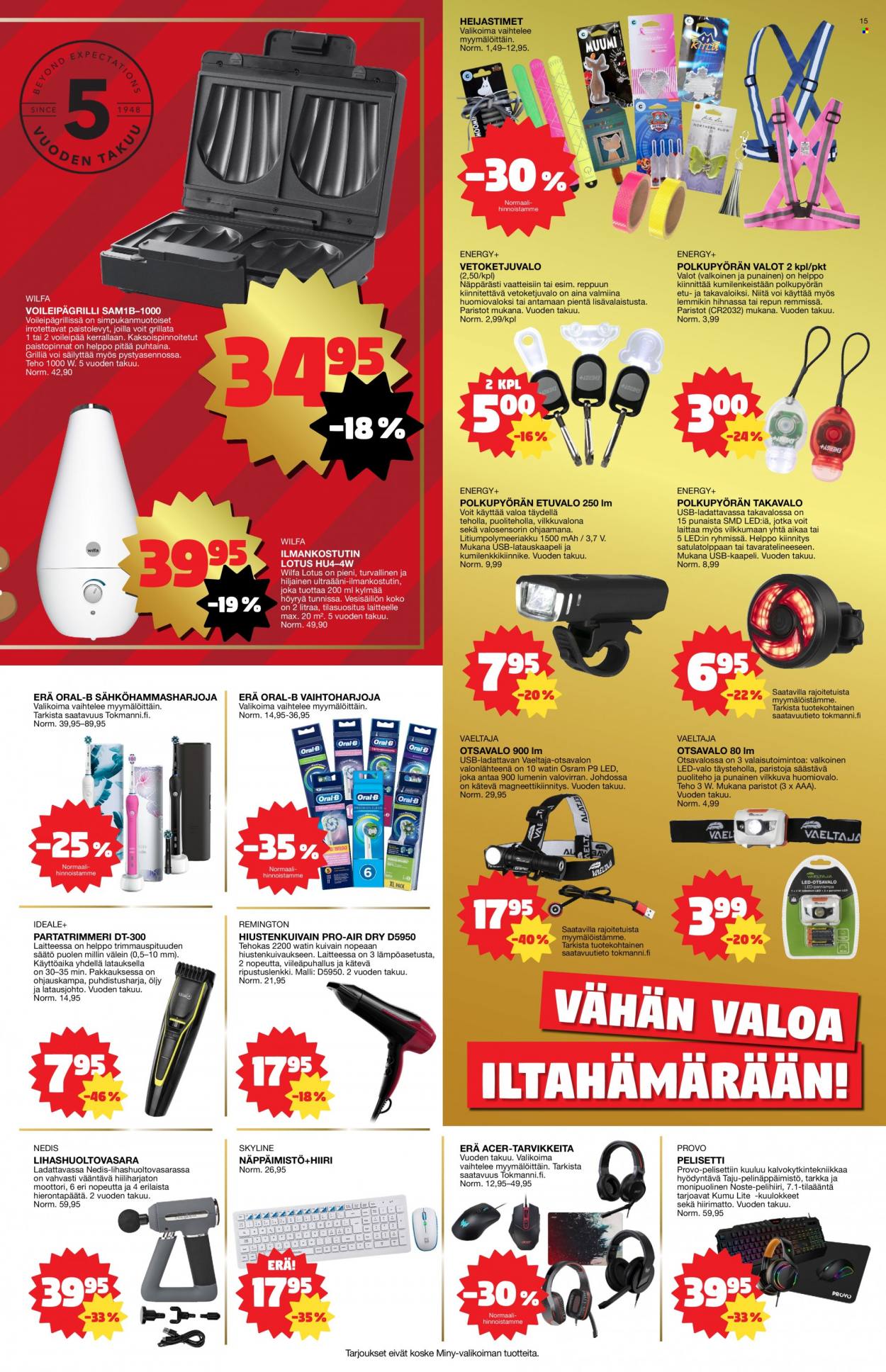 Tokmanni tarjoukset - 21.11.2022 - 27.11.2022. Sivu 15