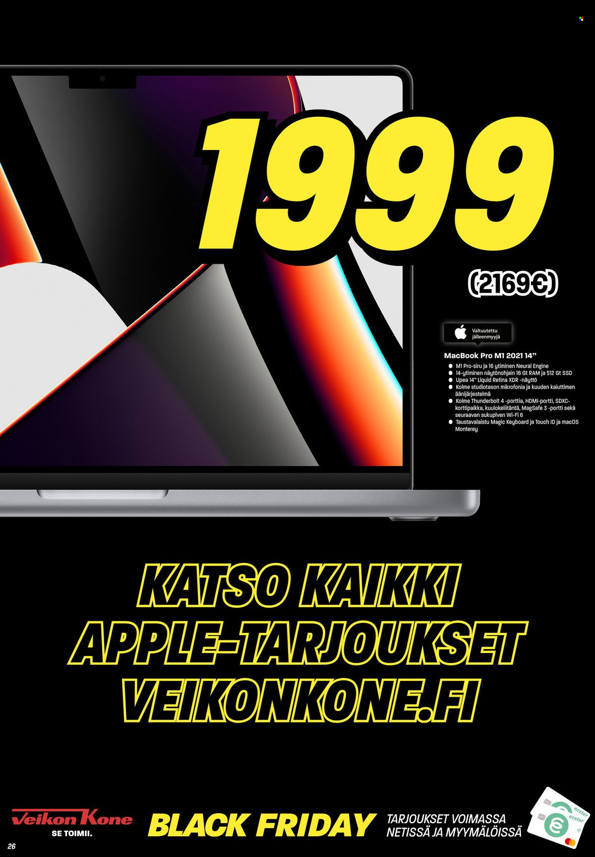 Veikon Kone tarjoukset - 24.11.2022 - 27.11.2022. Sivu 26