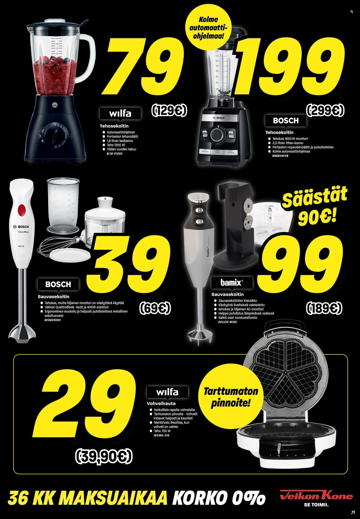 Veikon Kone tarjoukset - 24.11.2022 - 27.11.2022. Sivu 71