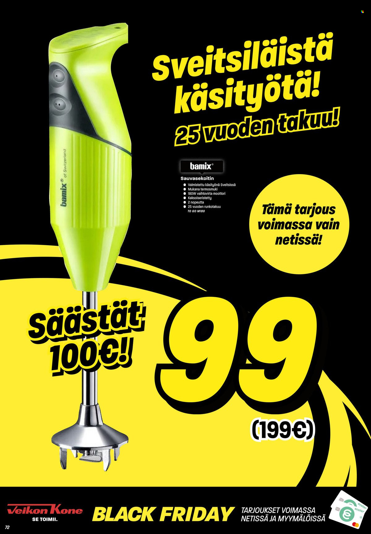 Veikon Kone tarjoukset - 24.11.2022 - 27.11.2022. Sivu 72