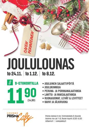 Prisma tarjoukset  - 26.11.2022 - 08.12.2022.