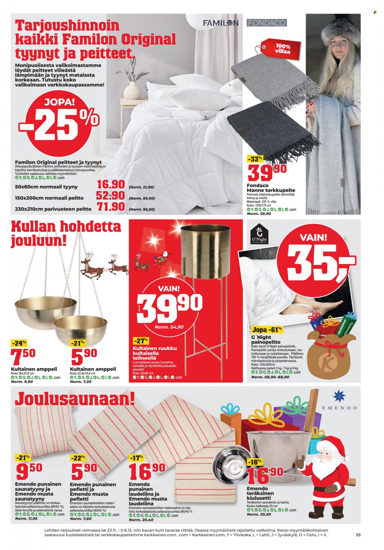 Kärkkäinen tarjoukset - 23.11.2022 - 07.12.2022. Sivu 25