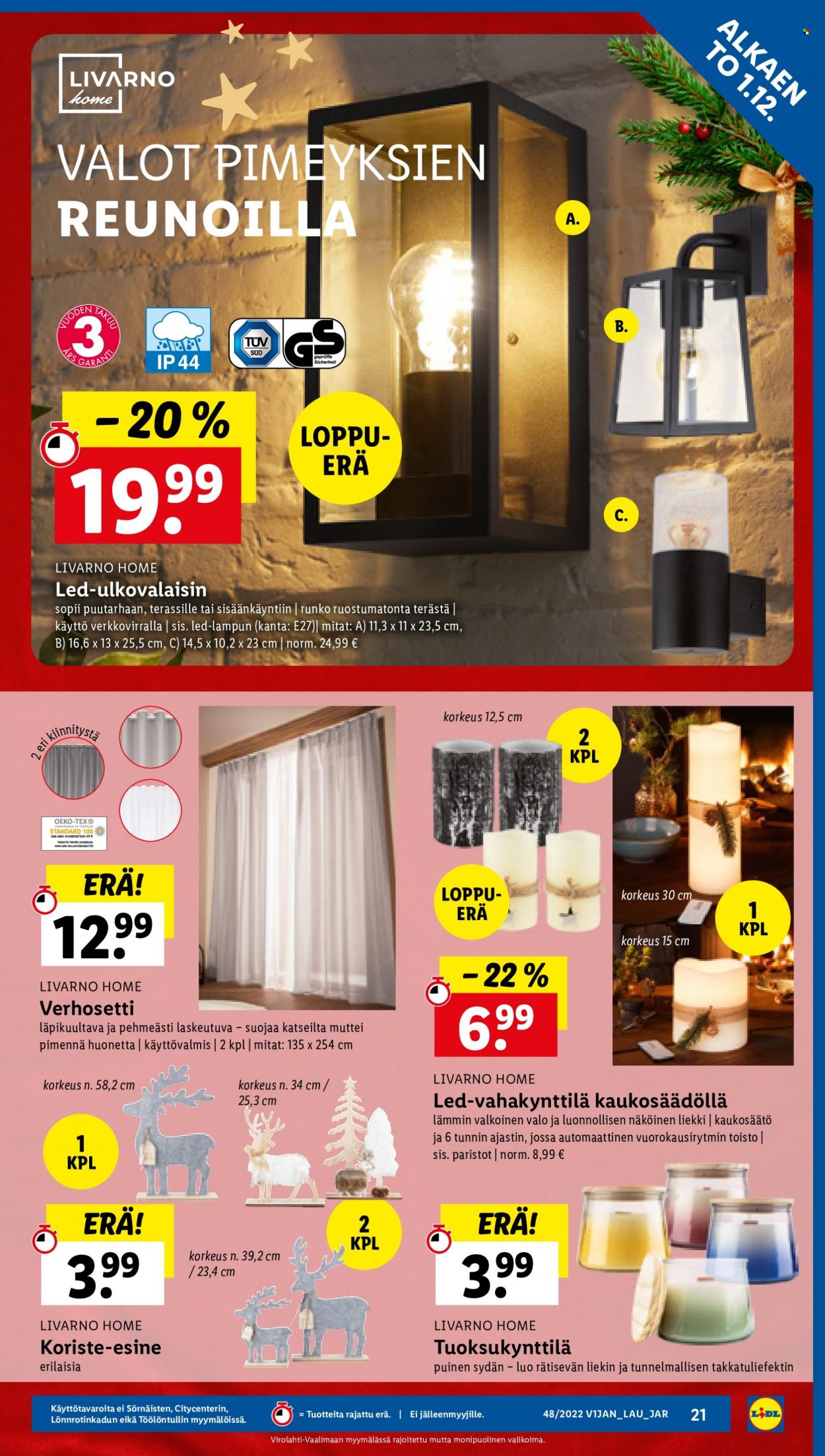 Lidl tarjoukset - 01.12.2022 - 07.12.2022. Sivu 21