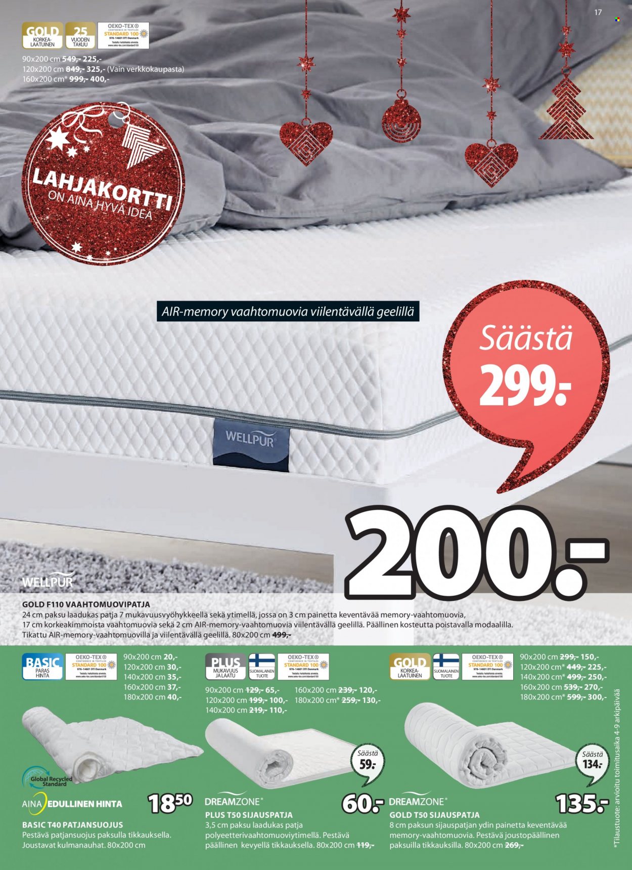 JYSK tarjoukset - 04.12.2022 - 27.12.2022. Sivu 17