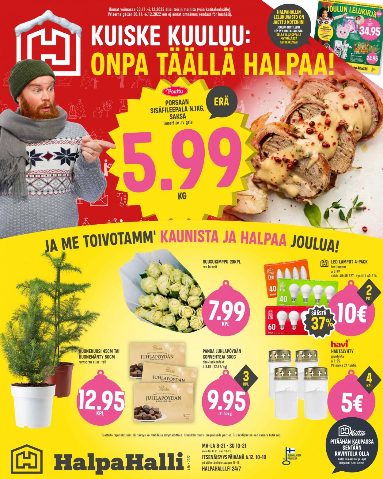 HalpaHalli tarjoukset - 30.11.2022 - 06.12.2022. Sivu 1