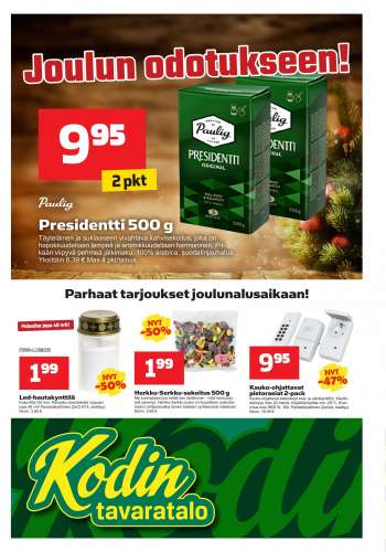 KODINTAVARATALO tarjoukset