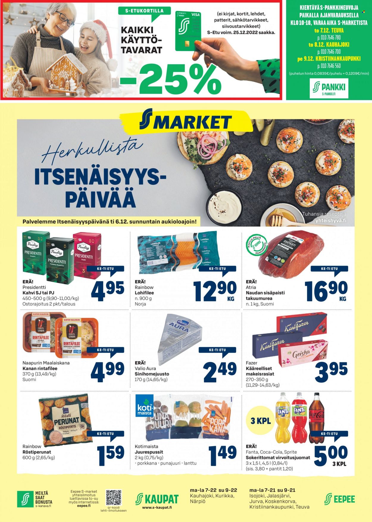 S-market tarjoukset - 30.11.2022 - 06.12.2022. Sivu 1