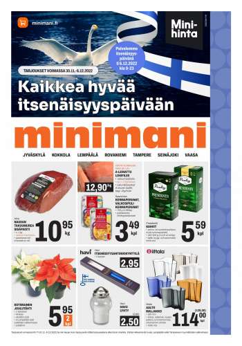 Minimani tarjoukset  - 30.11.2022 - 06.12.2022.