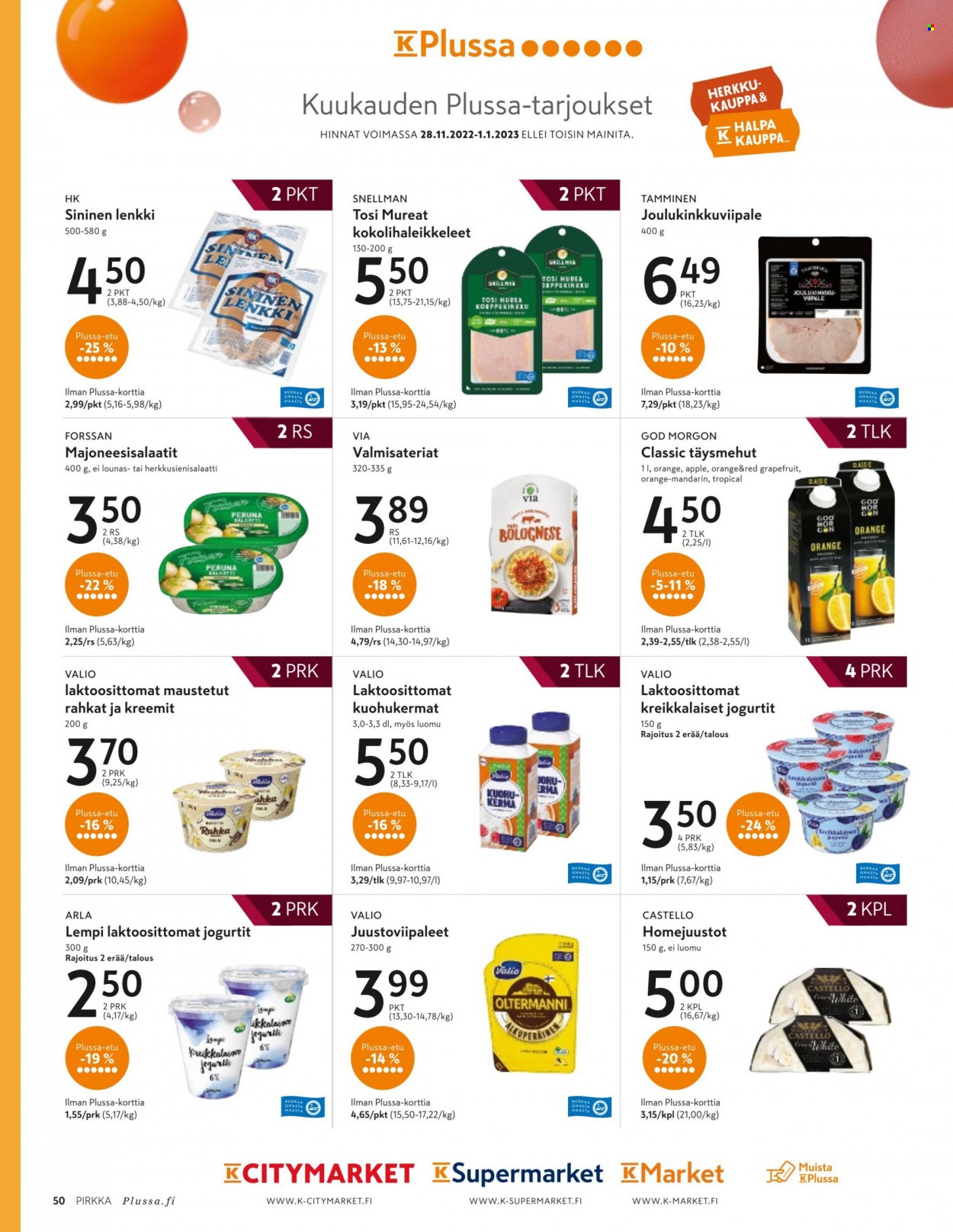 K-market tarjoukset - 30.11.2022 - 31.12.2022. Sivu 50