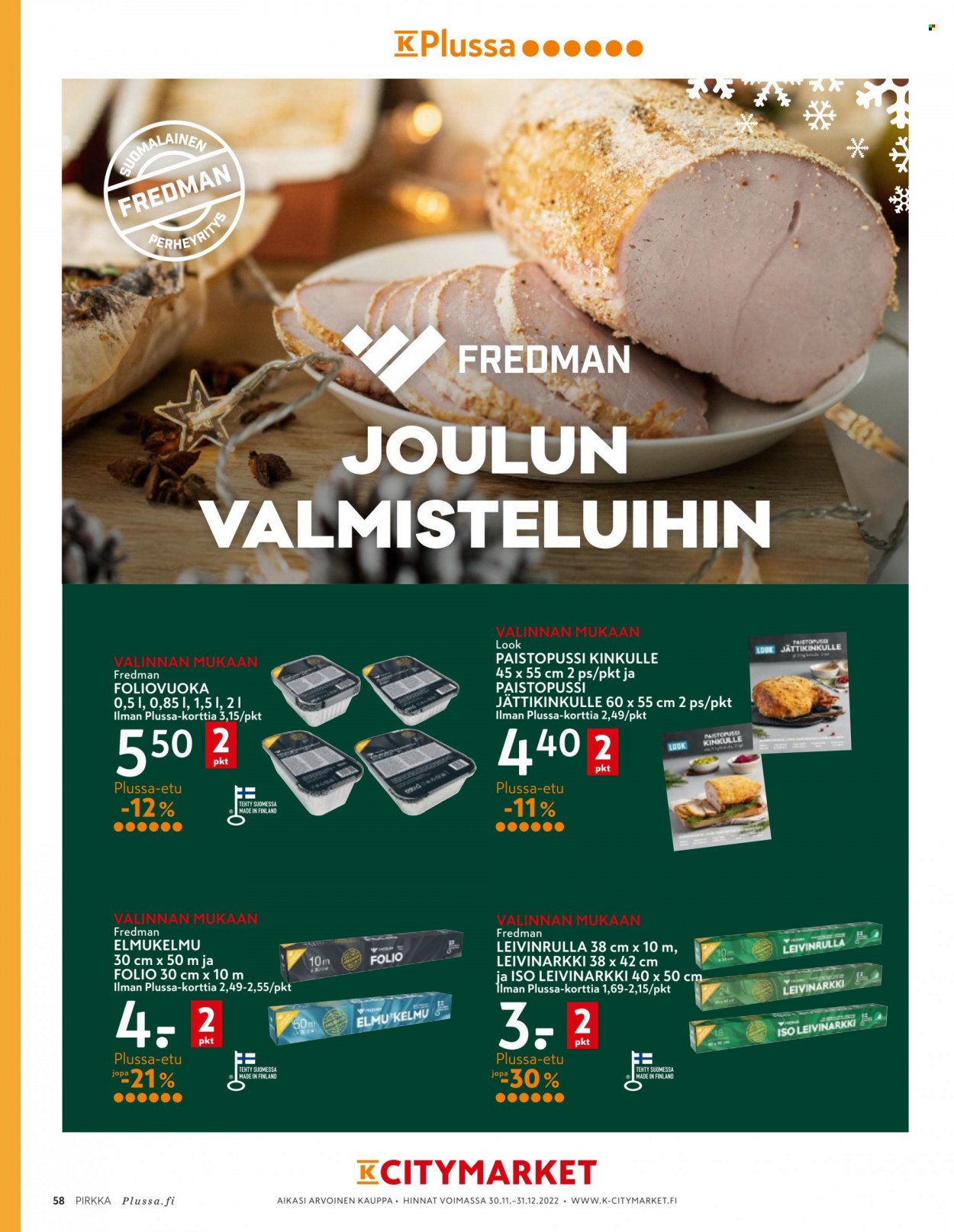 K-market tarjoukset - 30.11.2022 - 31.12.2022. Sivu 58