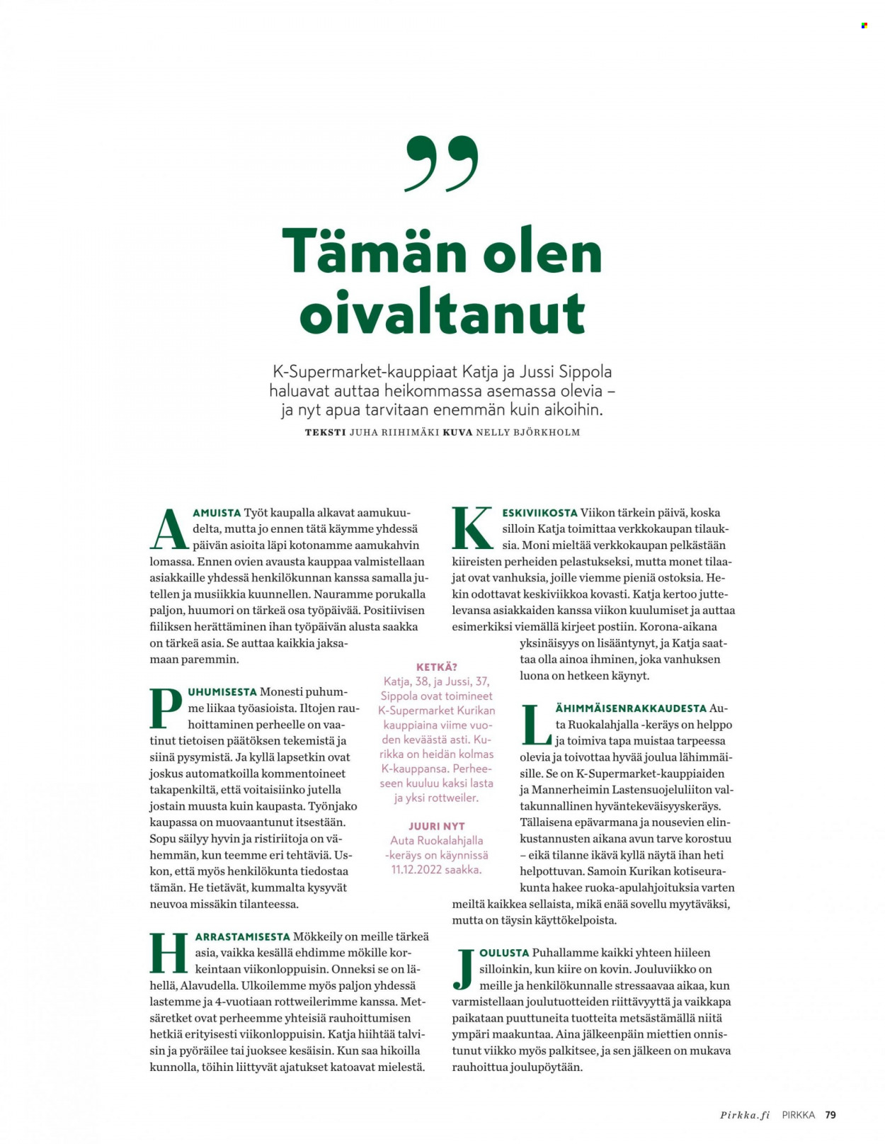 K-market tarjoukset - 30.11.2022 - 31.12.2022. Sivu 79