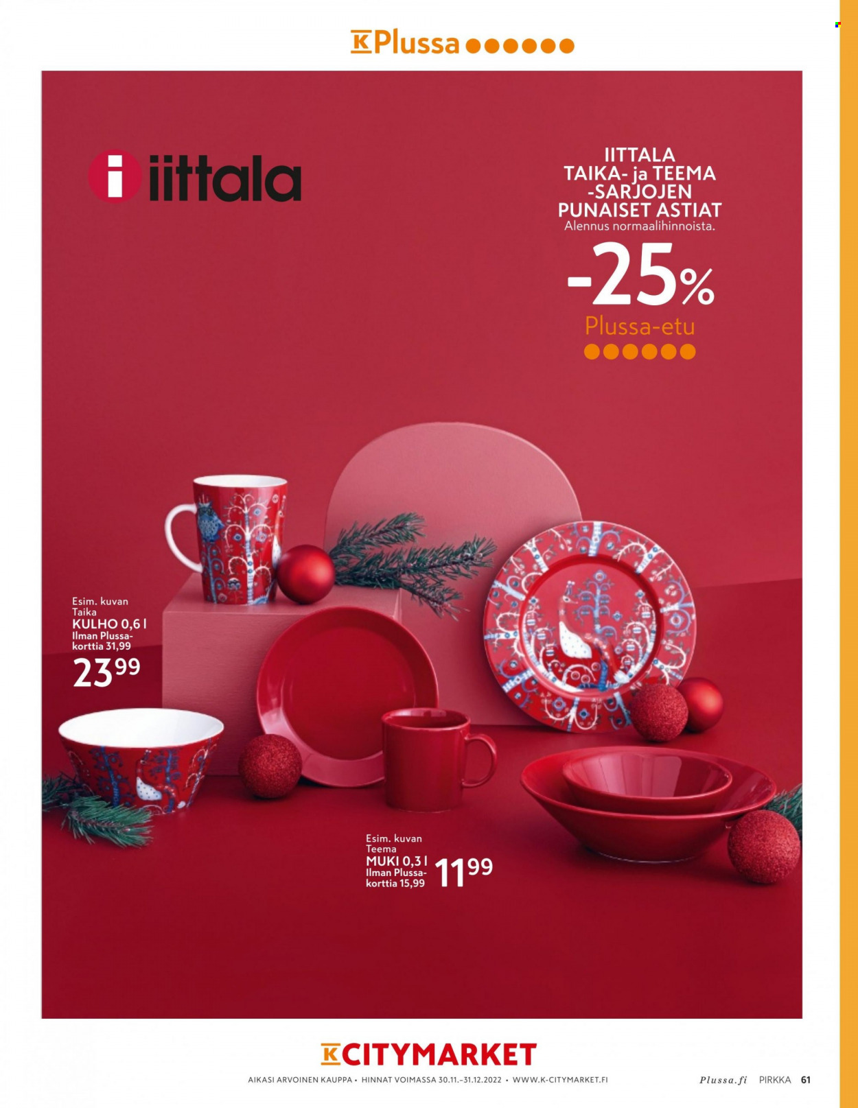 K-citymarket tarjoukset - 30.11.2022 - 31.12.2022. Sivu 61