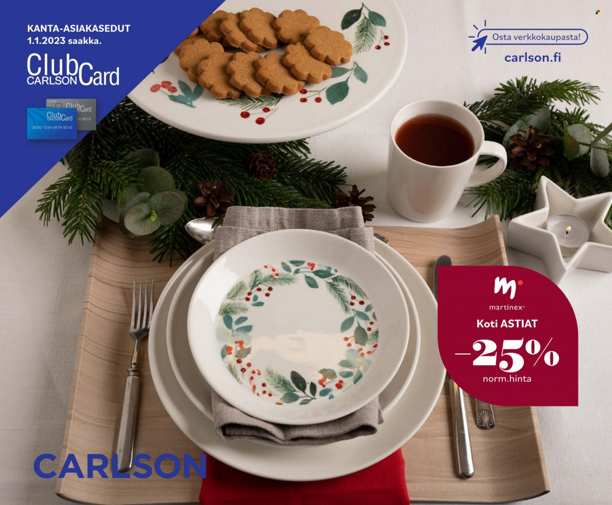 Carlson tarjoukset - 01.12.2022 - 01.01.2023. Sivu 1