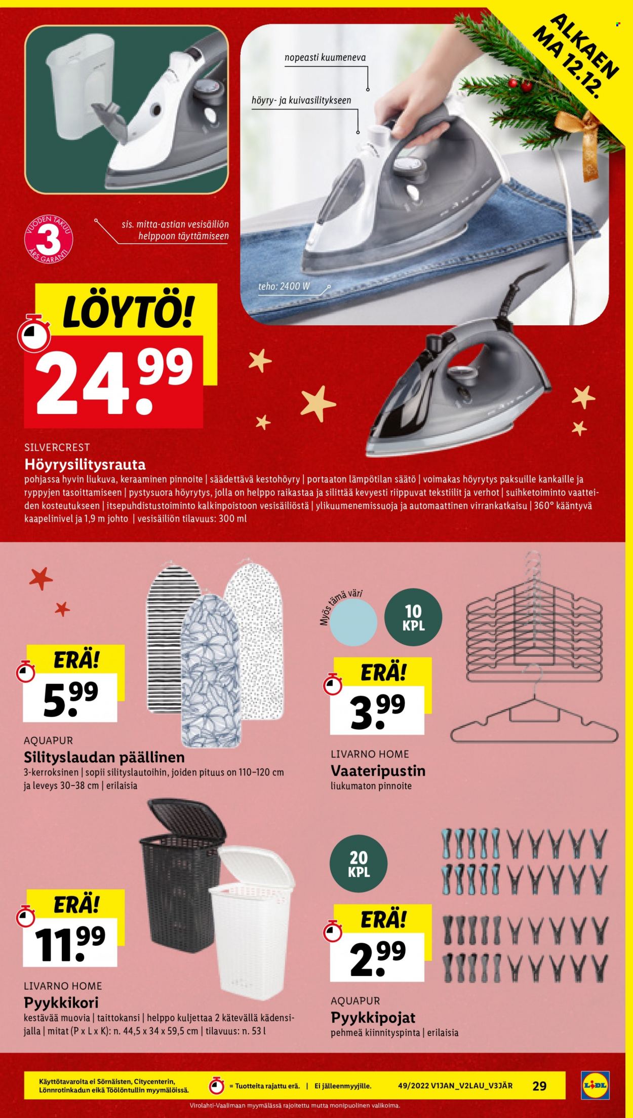 Lidl tarjoukset - 08.12.2022 - 14.12.2022. Sivu 29