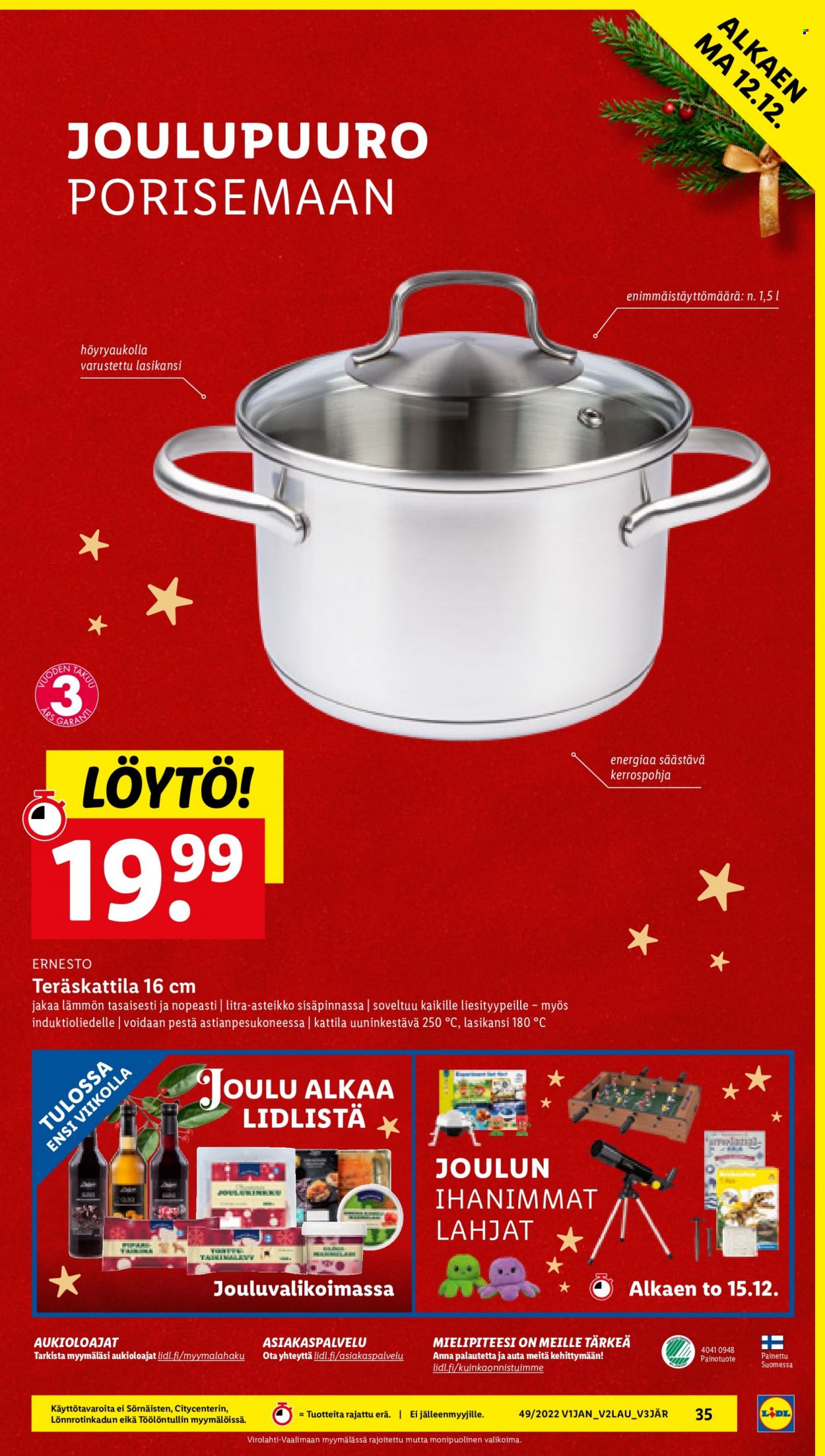 Lidl tarjoukset - 08.12.2022 - 14.12.2022. Sivu 35