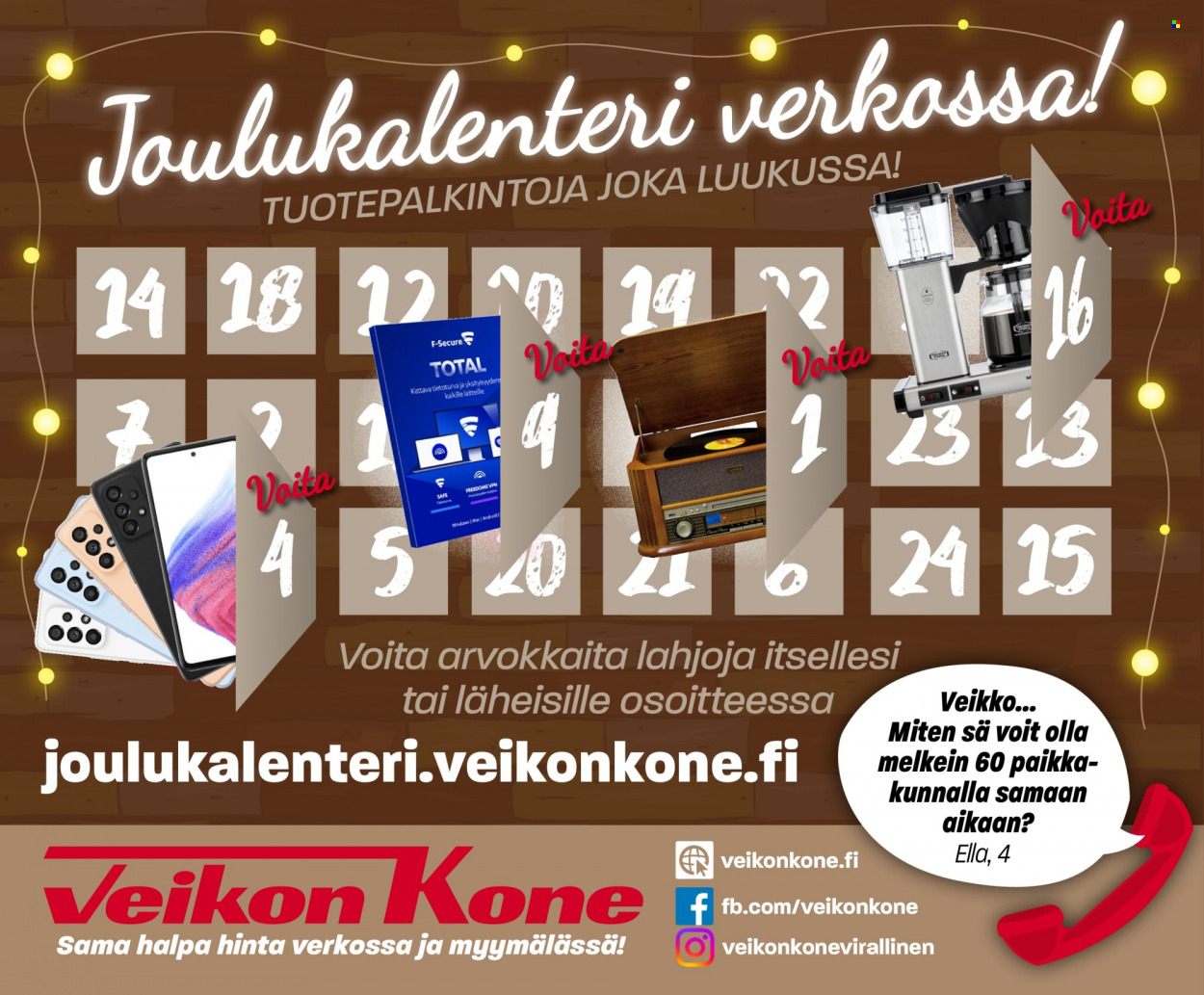 Veikon Kone tarjoukset - 05.12.2022 - 24.12.2022. Sivu 26