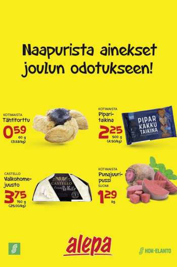 Alepa tarjoukset  - 07.12.2022 - 13.12.2022.