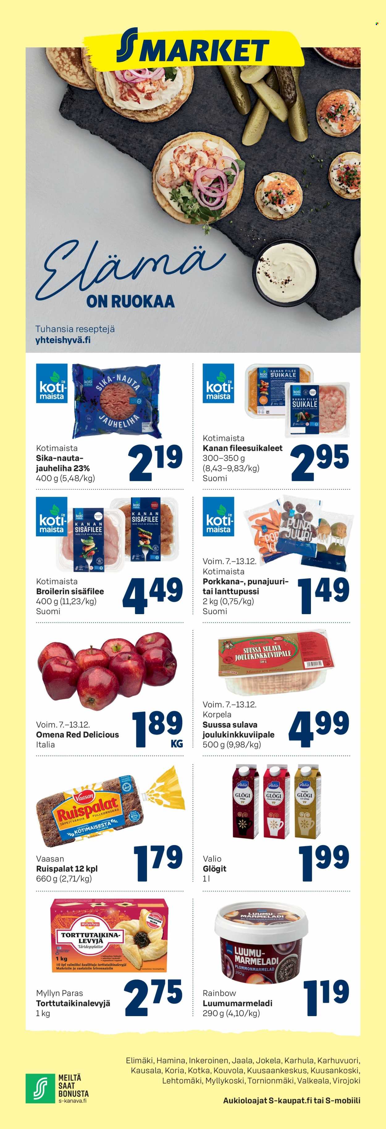 S-market tarjoukset - 07.12.2022 - 13.12.2022. Sivu 1