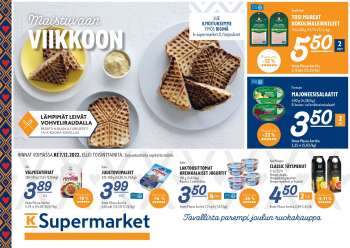 K-Supermarket tarjoukset  - 07.12.2022 - 07.12.2022.