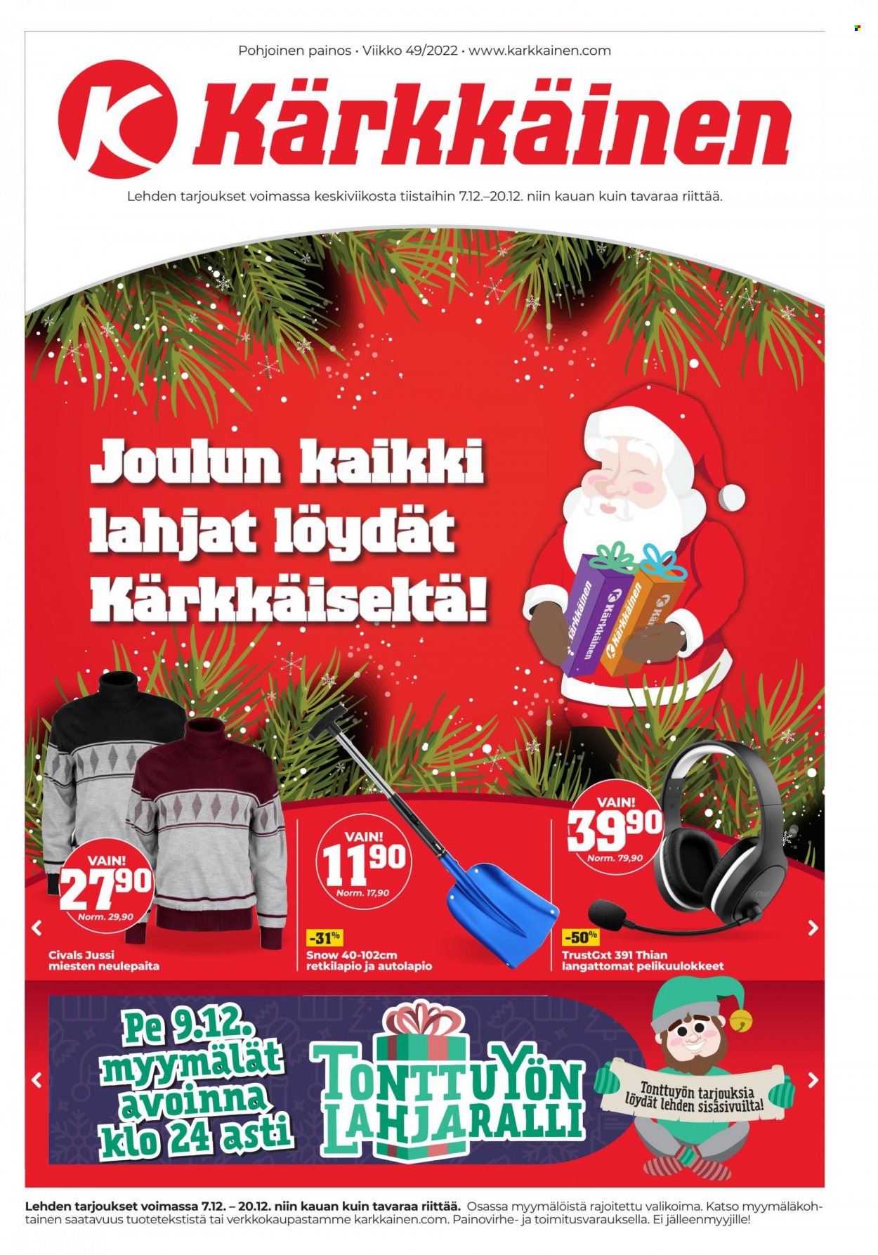 Kärkkäinen tarjoukset - 07.12.2022 - 20.12.2022. Sivu 1