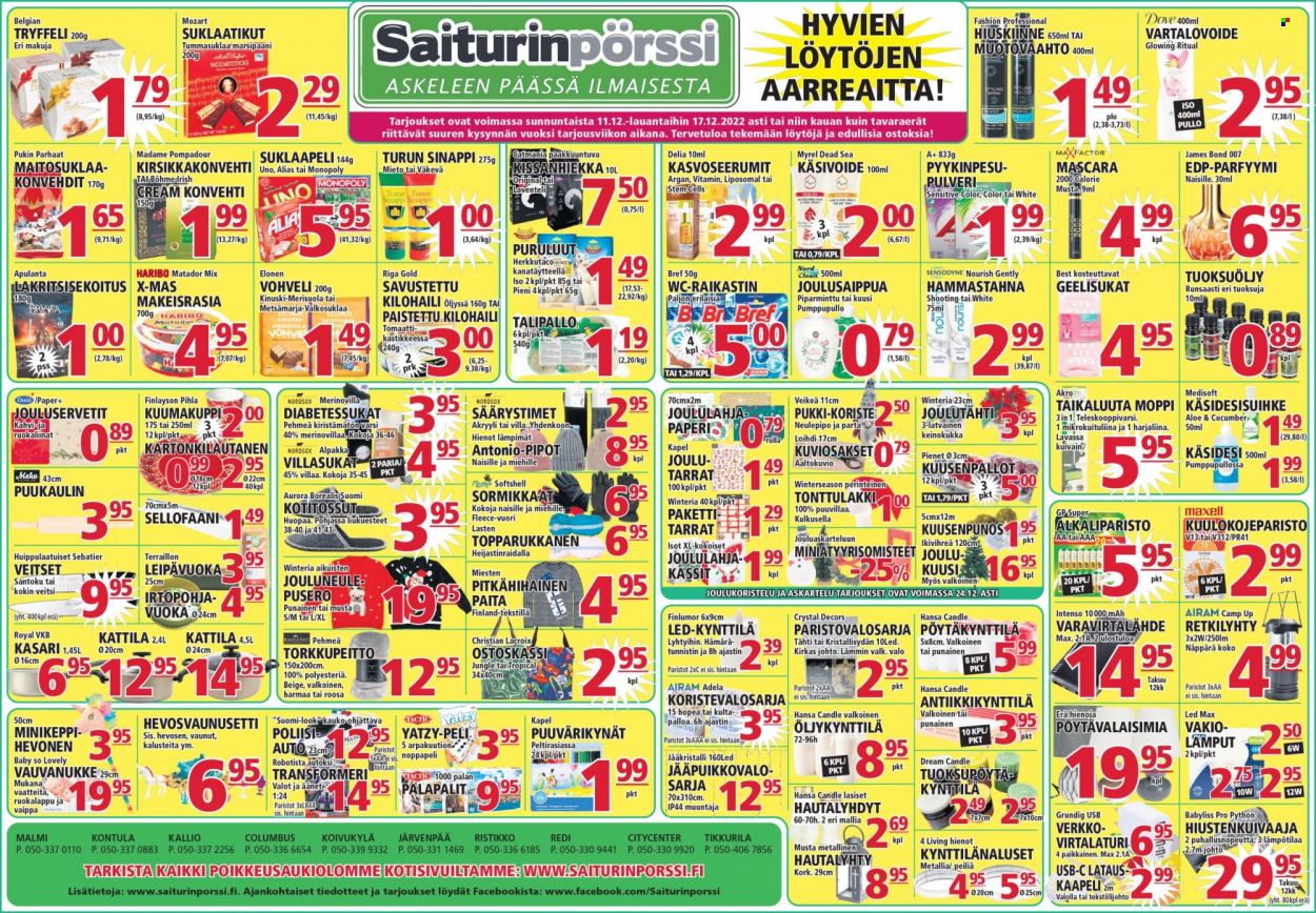 Saiturinpörssi tarjoukset - 11.12.2022 - 17.12.2022. Sivu 1