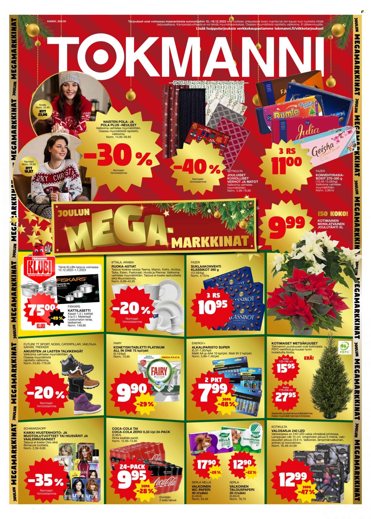 Tokmanni tarjoukset - 12.12.2022 - 18.12.2022. Sivu 1