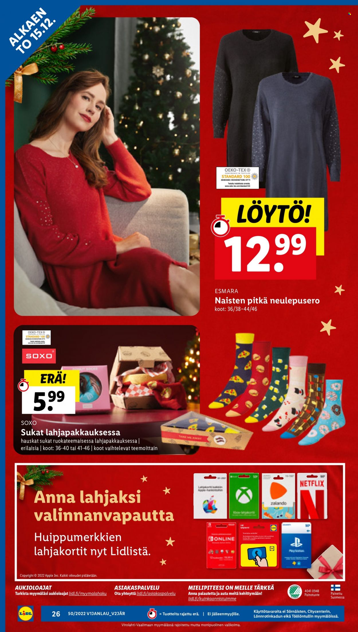 Lidl tarjoukset - 15.12.2022 - 18.12.2022. Sivu 26