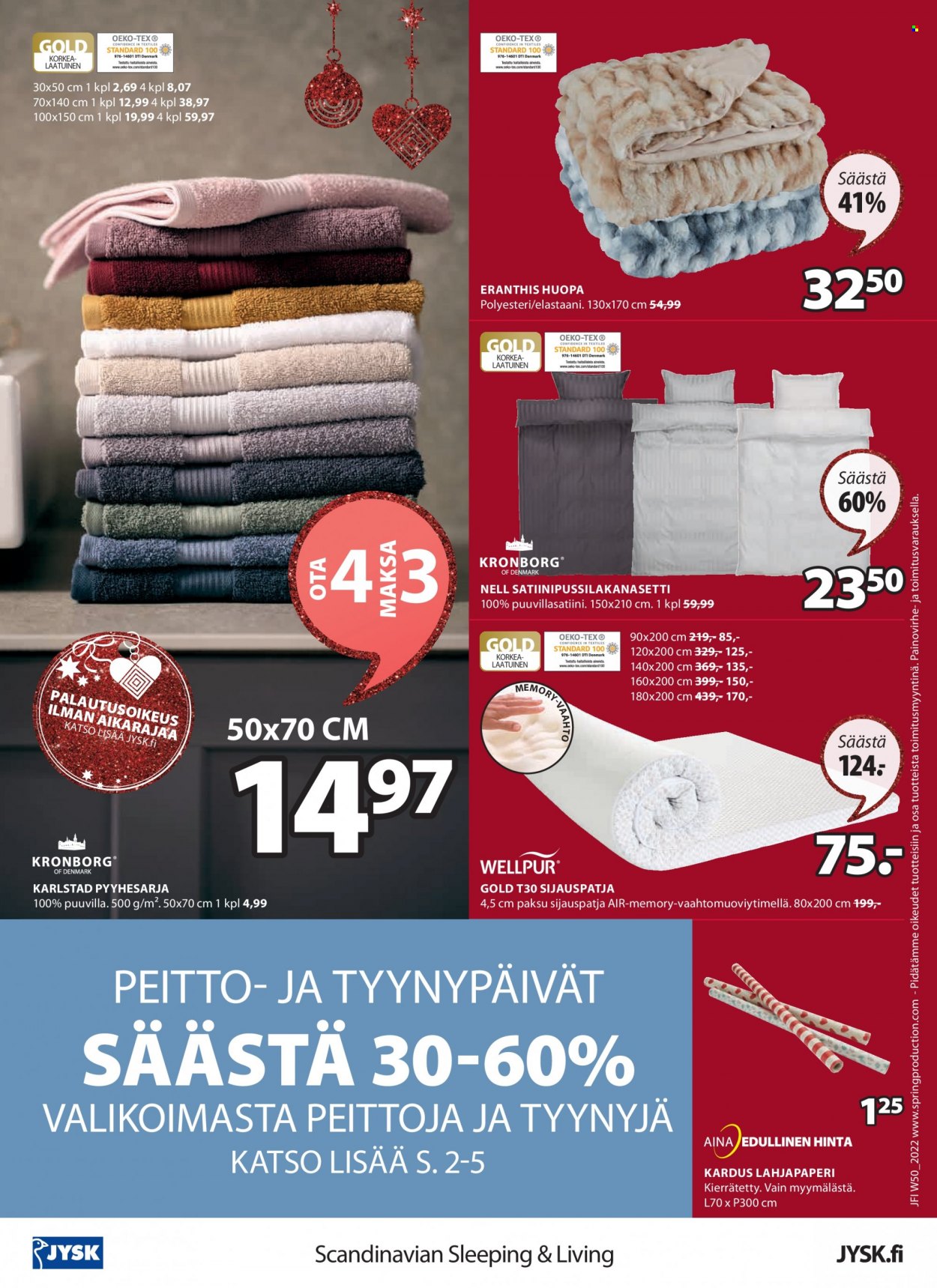 JYSK tarjoukset - 12.12.2022 - 27.12.2022. Sivu 24
