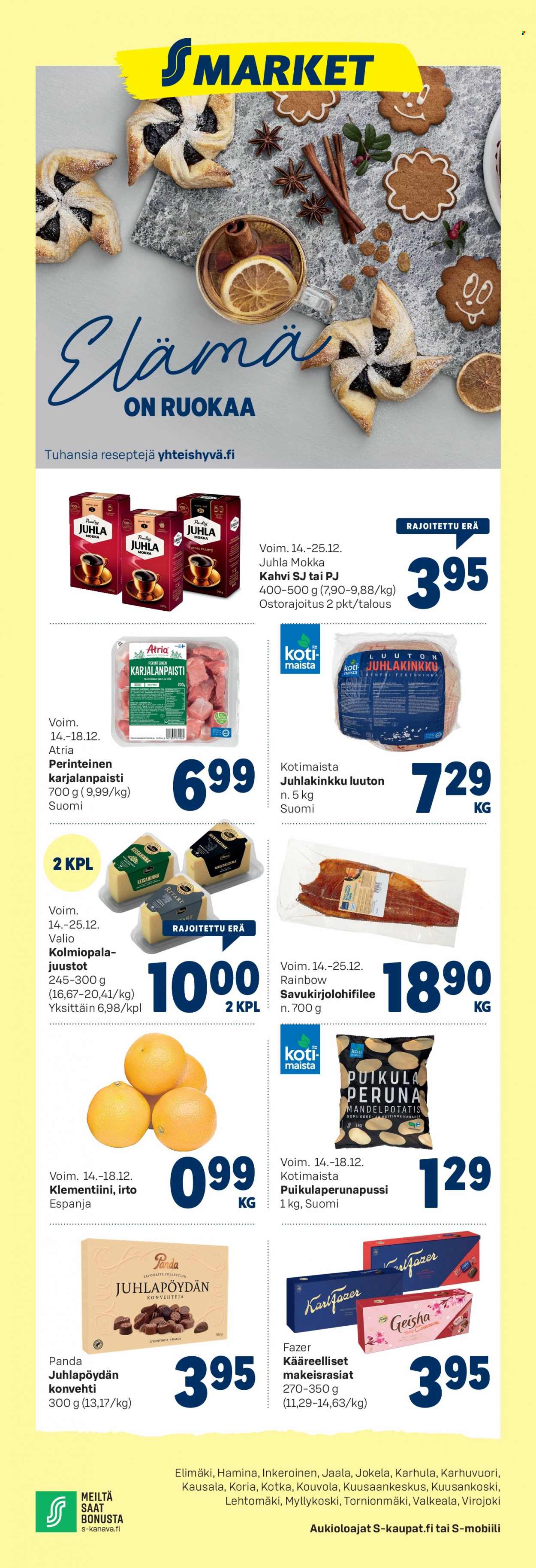 S-market tarjoukset - 14.12.2022 - 18.12.2022. Sivu 1